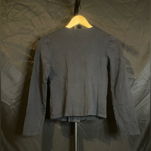 Lanston Black Asymmetrical Zip Black Jacket, size XS - Picture 3 of 5